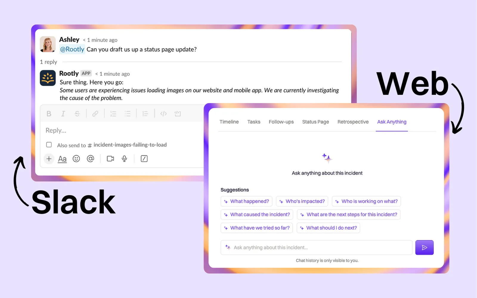 Ask Rootly AI feature