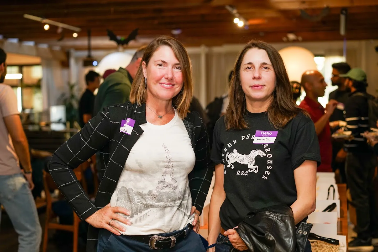 Guests posing together at AI Agents Builder Night