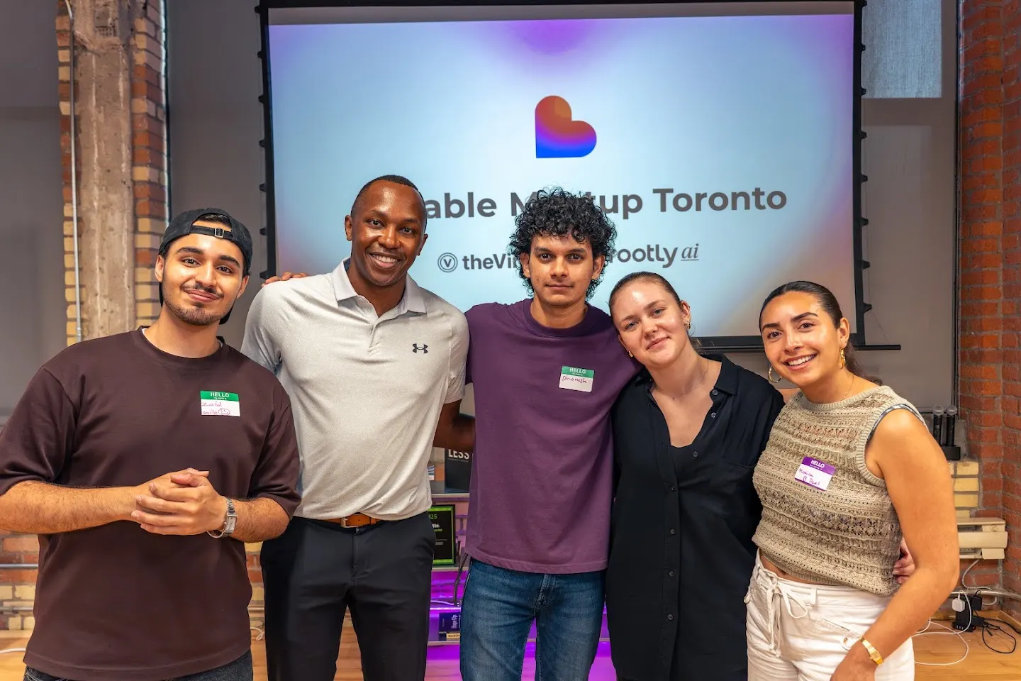 Community members posing together at Lovable (Toronto Meetup) (photo 10)