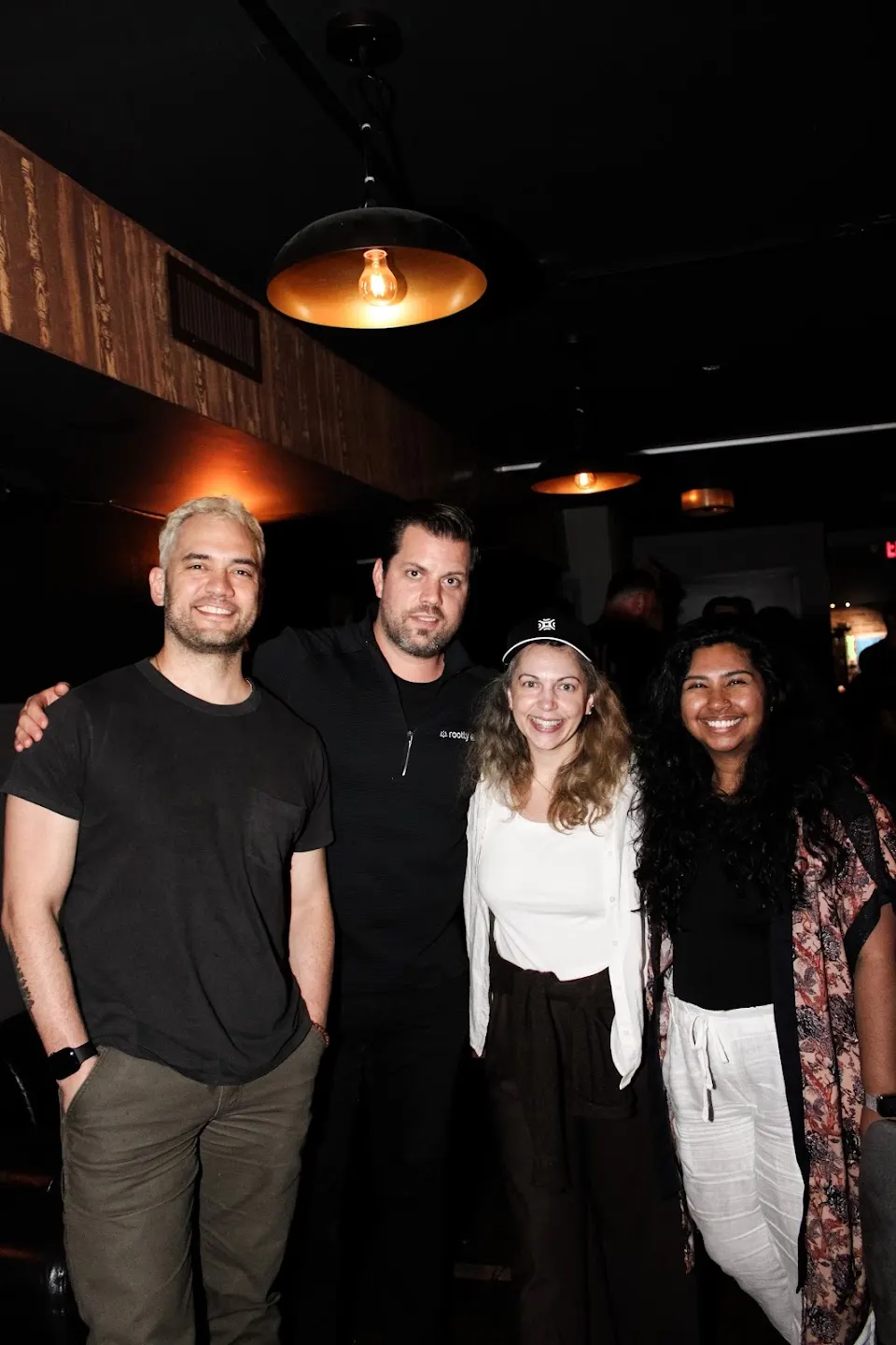Community members posing together at AWS Summit NYC (photo 10)
