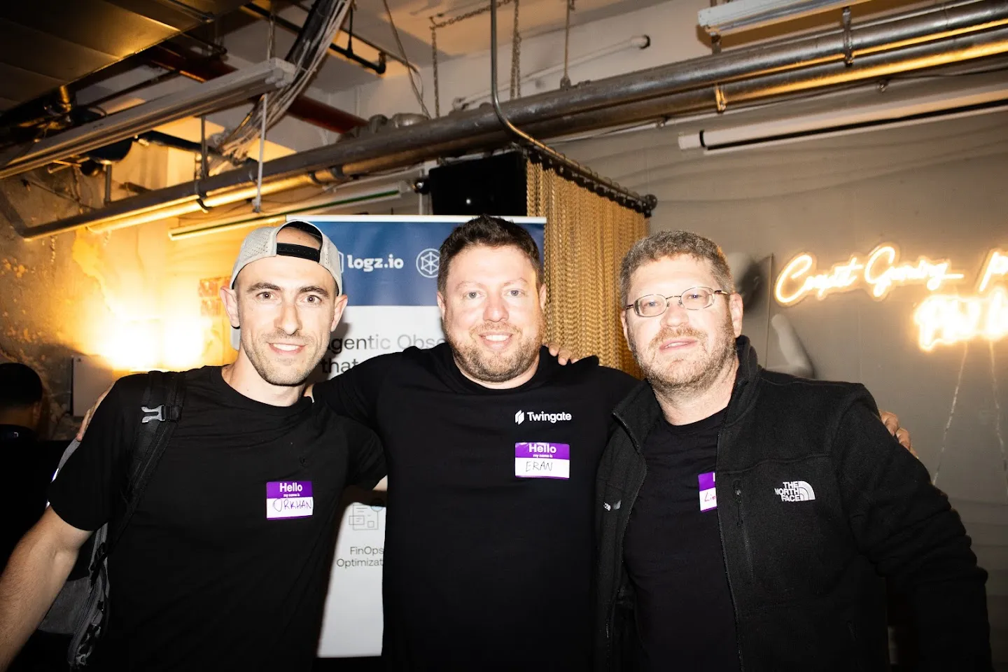 Guests posing together at the LeadDev NYC After-Hours gathering