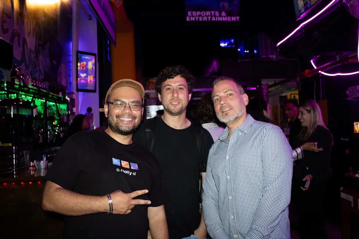 Guests posing together at the LeadDev NYC After-Hours gathering