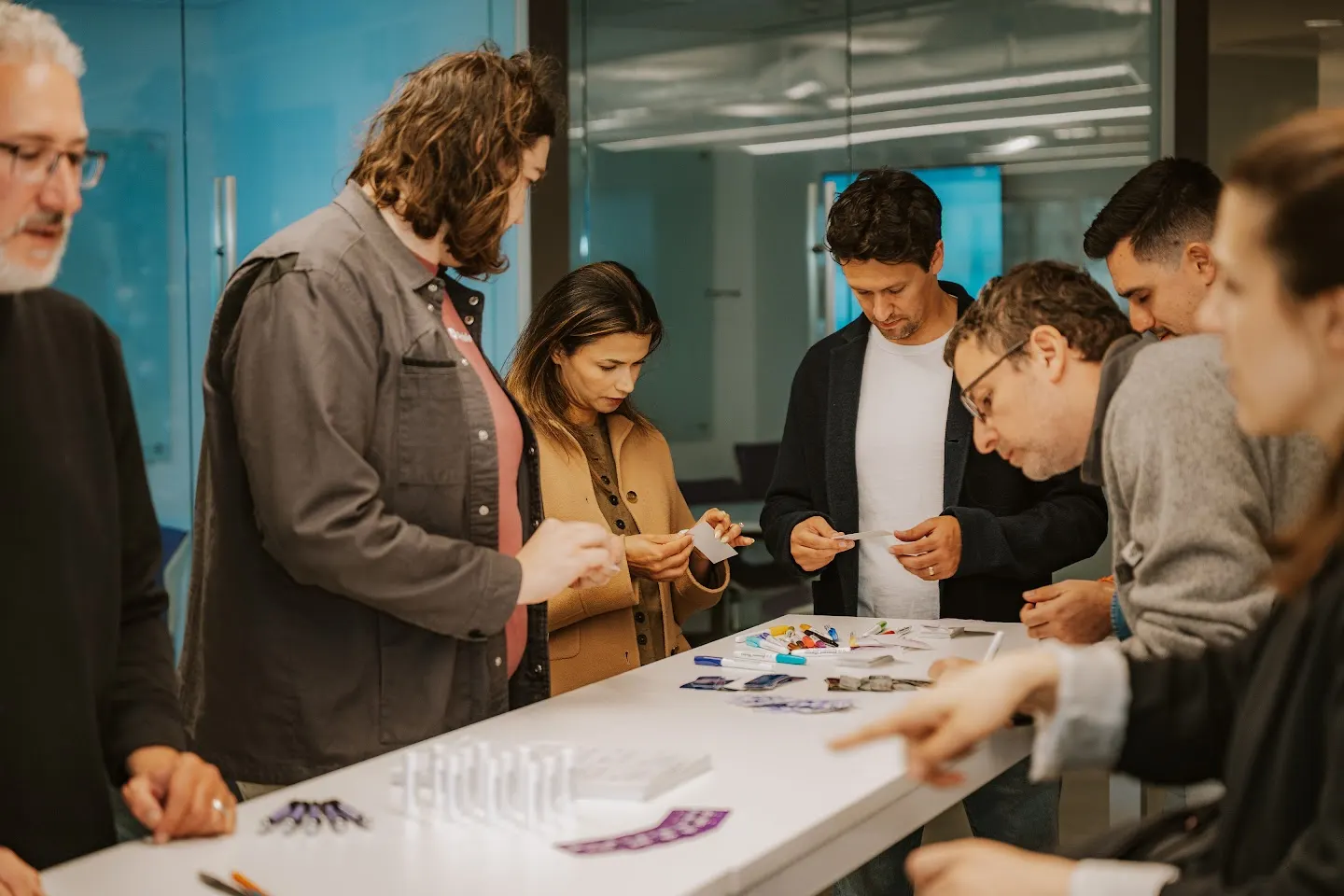 Attendees chatting and connecting at Rootly Meet Up (SF) - Running AI at Enterprise Scale (photo 4)