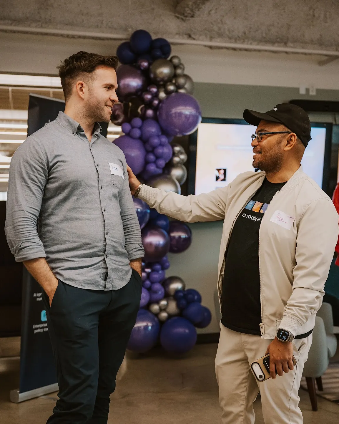 Attendees chatting and connecting at Rootly Meet Up (SF) - Running AI at Enterprise Scale (photo 10)