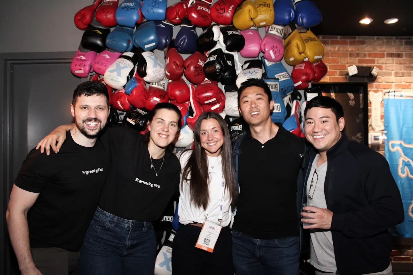 Community members posing together at PlatformCon NYC (photo 1)