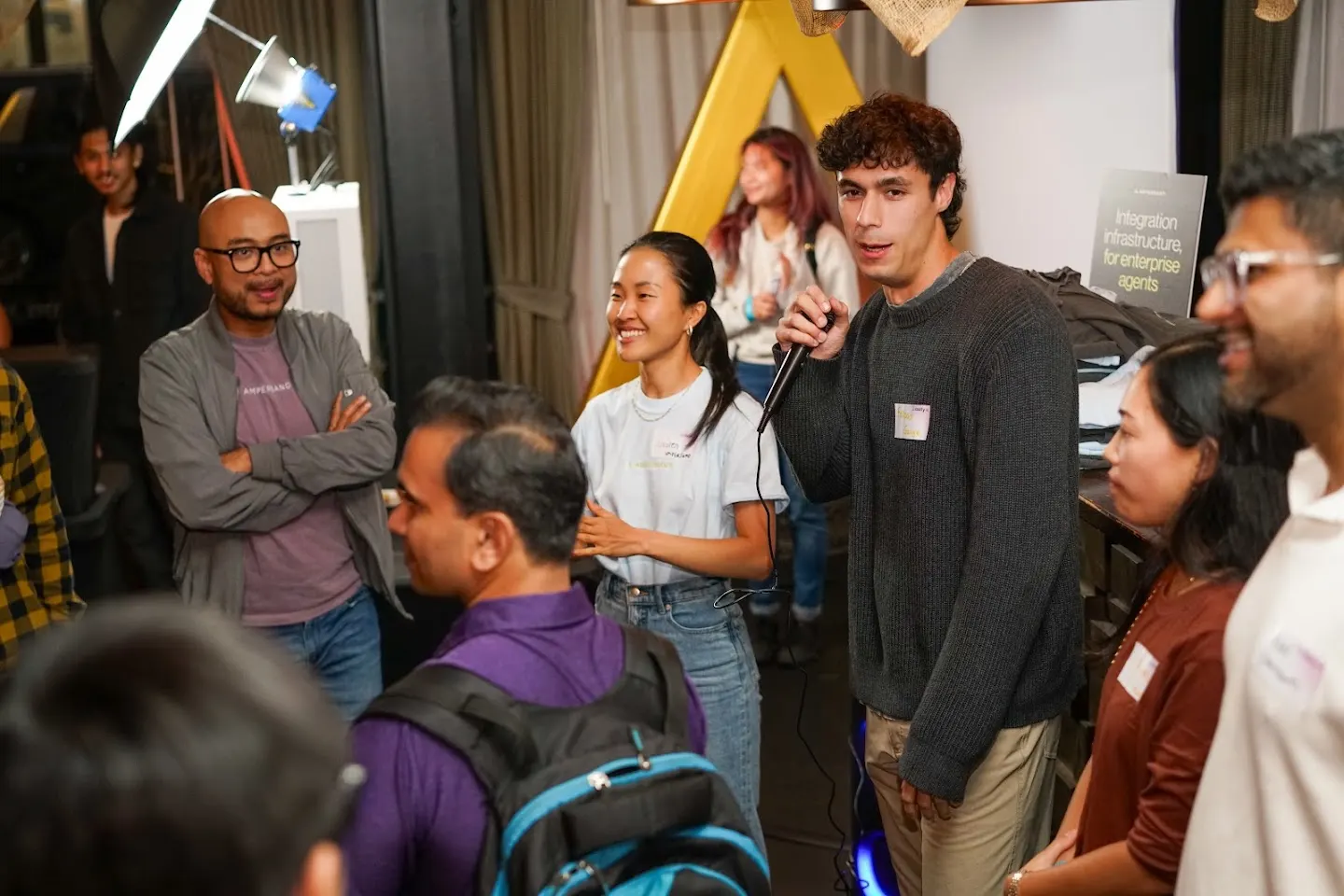 Attendees chatting and connecting at SF Tech Week 2026 w/ Ampersand, Gauge, & Sentient Foundation (photo 8)