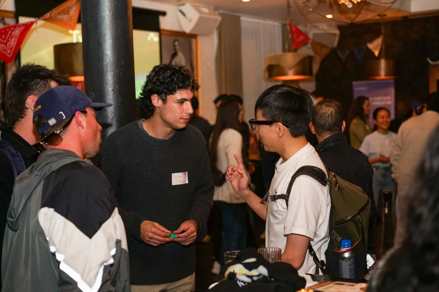 Attendees chatting and connecting at SF Tech Week 2026 w/ Ampersand, Gauge, & Sentient Foundation (photo 9)
