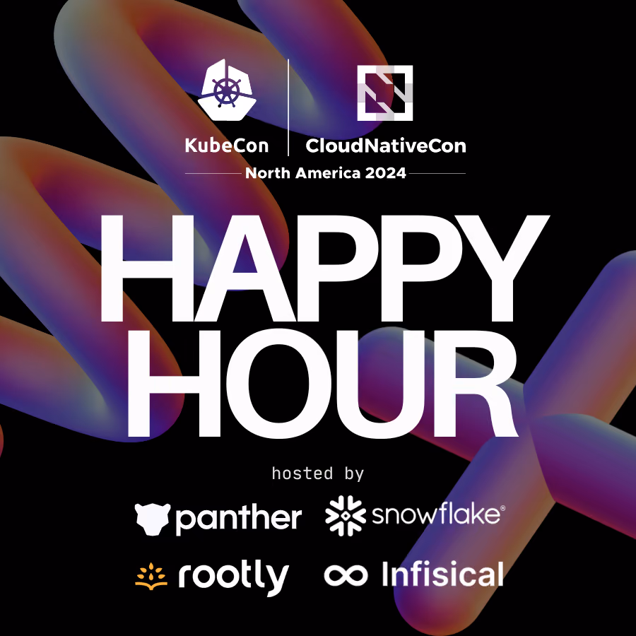 KubeCon Engineering and Security Leaders Happy Hour event artwork
