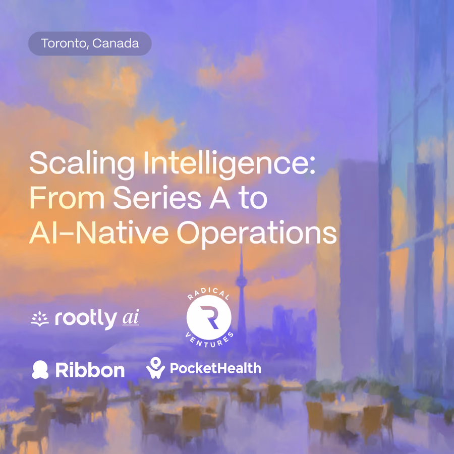 Scaling Intelligence: From Series A to AI-Native Operations event artwork