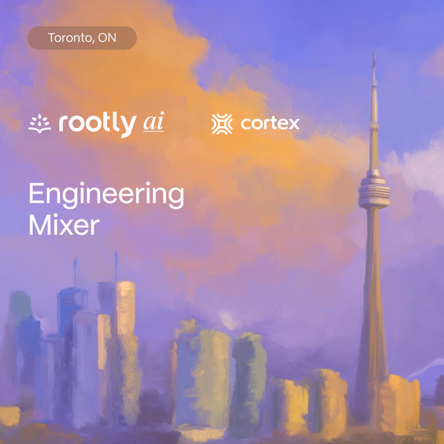Rootly x Cortex Engineering Mixer (Toronto) event artwork