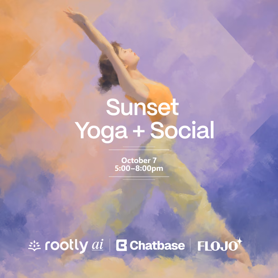 Chatbase x Rootly AI: Toronto Rooftop Yoga event artwork
