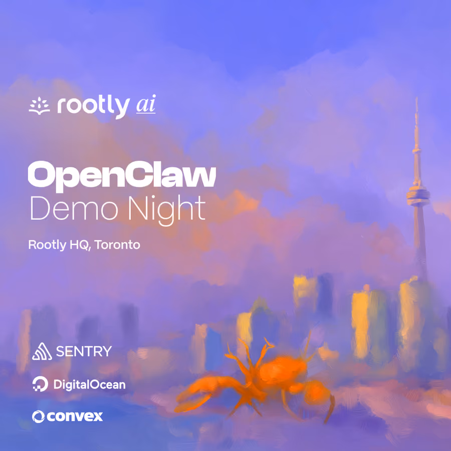🦞OpenClaw Demo Night w/ Rootly AI, Convex, Sentry, Red Brick Labs, & DigitalOcean event artwork