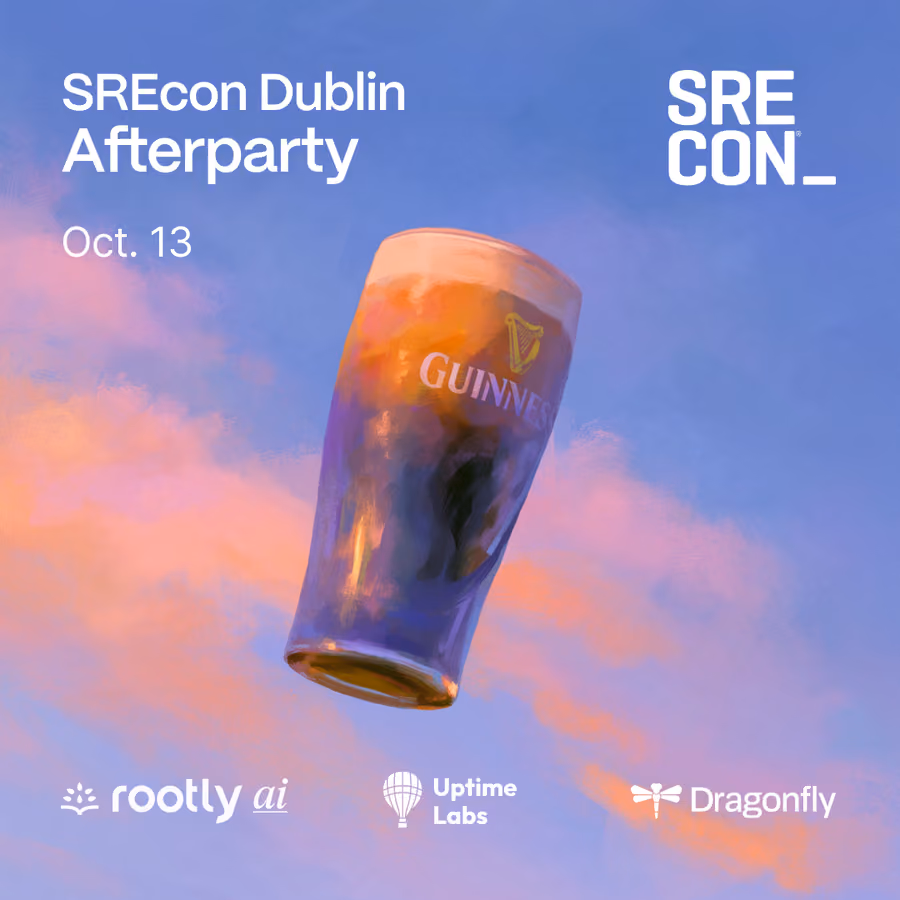 SREcon26 EMEA Afterparty with Rootly AI & Uptime Labs event artwork